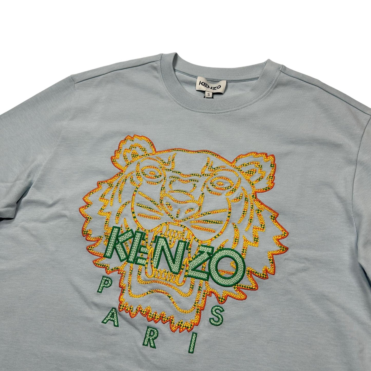 KENZO Relaxed Tiger Blue T-Shirt Small NEW RRP 155