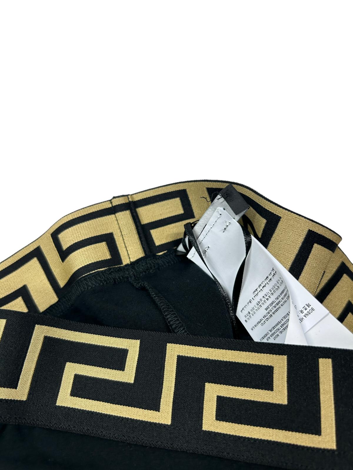 VERSACE Black Performance Legging Medusa Logo Waistband Size 2 NEW RRP 200