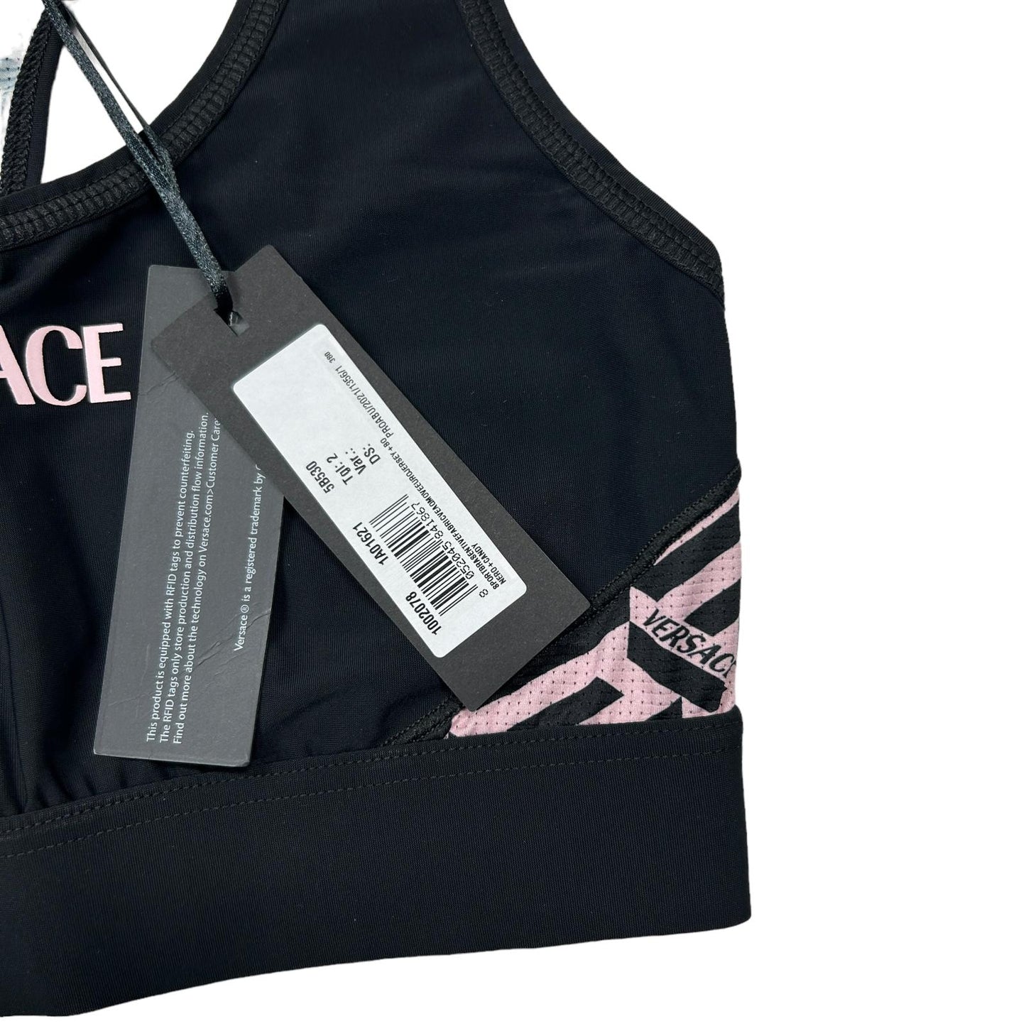 VERSACE Performance Sports Bra Monogramme Size 2 NEW RRP 245