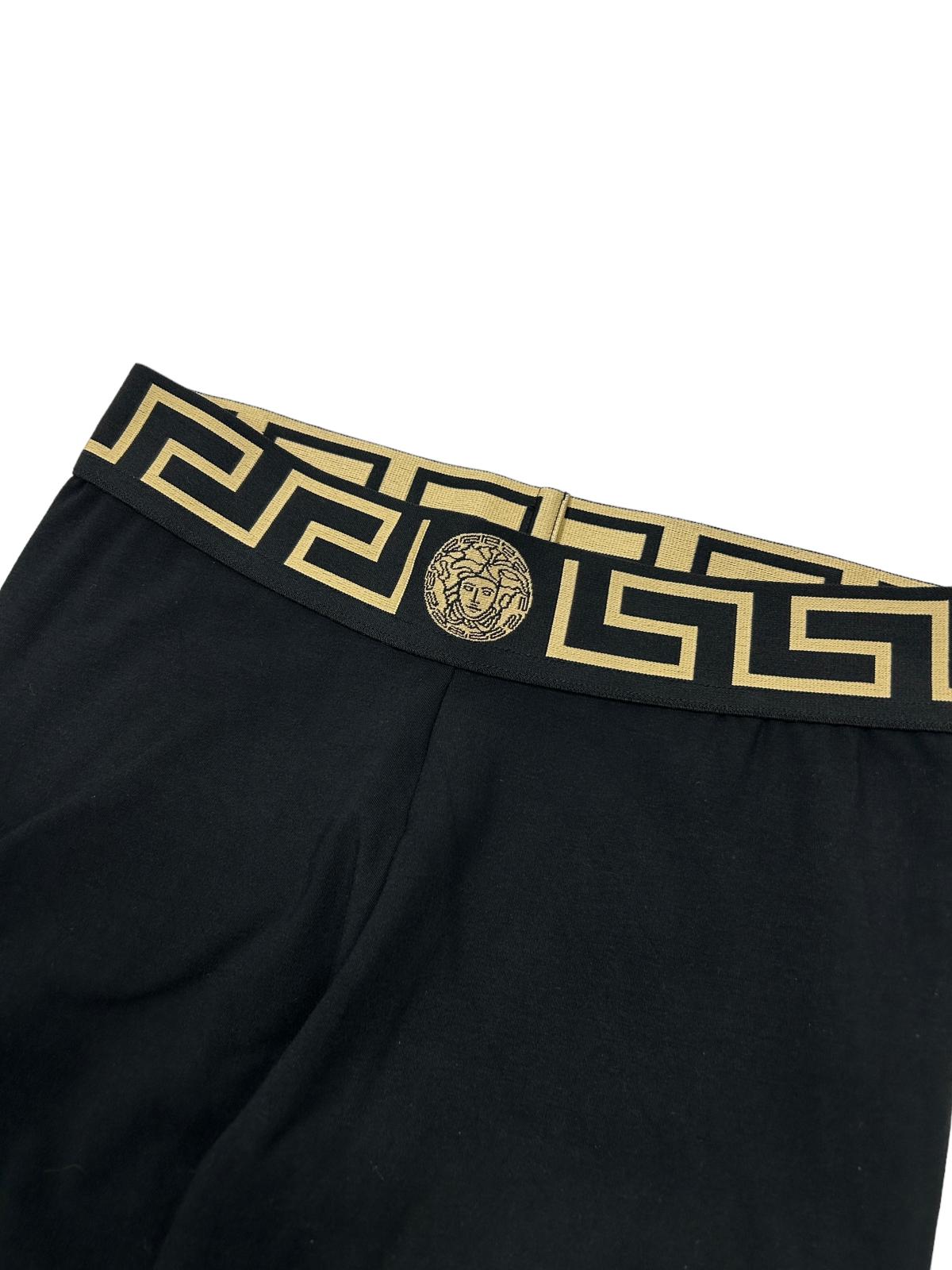 VERSACE Black Performance Legging Medusa Logo 1 Waistband Size 2 NEW RRP 200