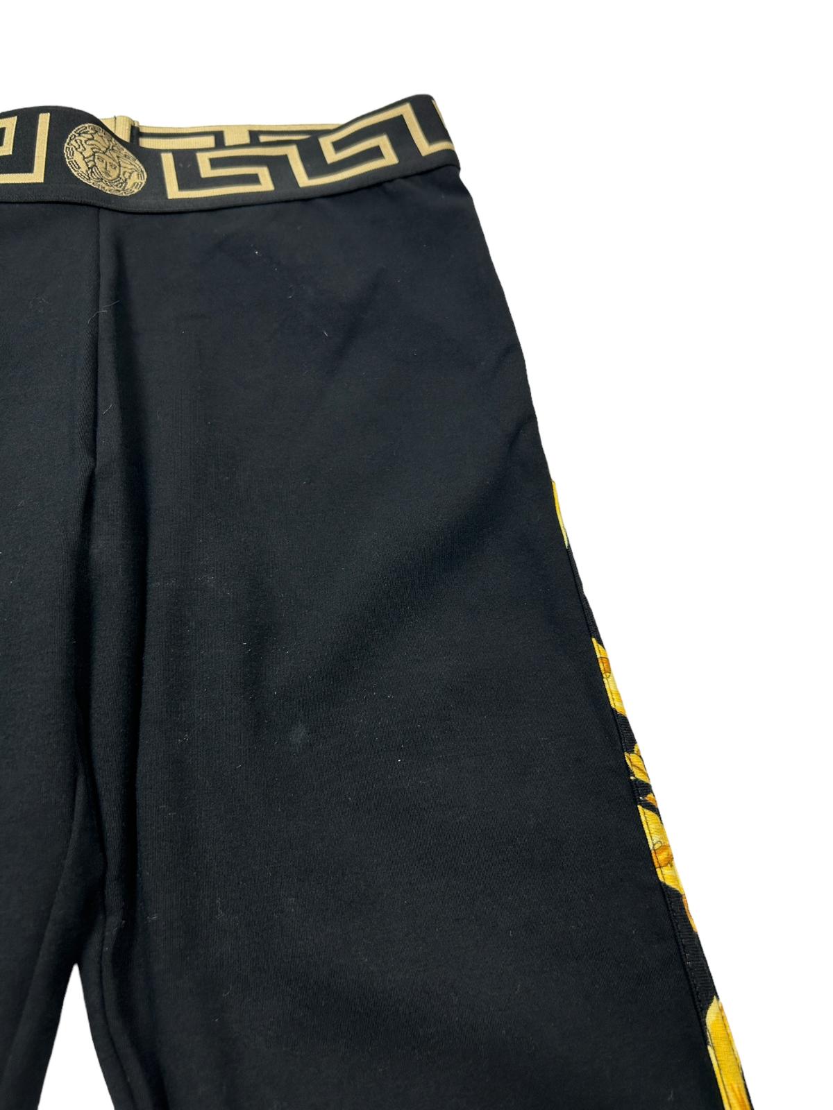VERSACE Black Performance Legging Medusa Logo 2 Waistband Size 2 NEW RRP 200