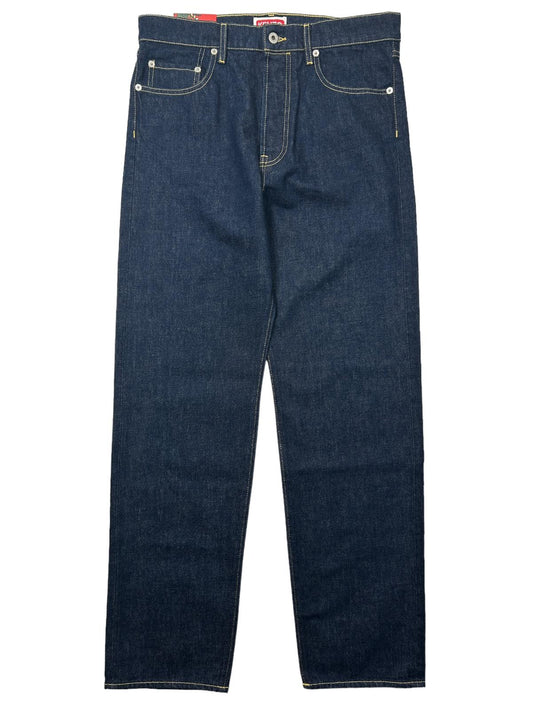KENZO Denim Asagao Blue Straight Leg Jean Size 32 NEW RRP 330