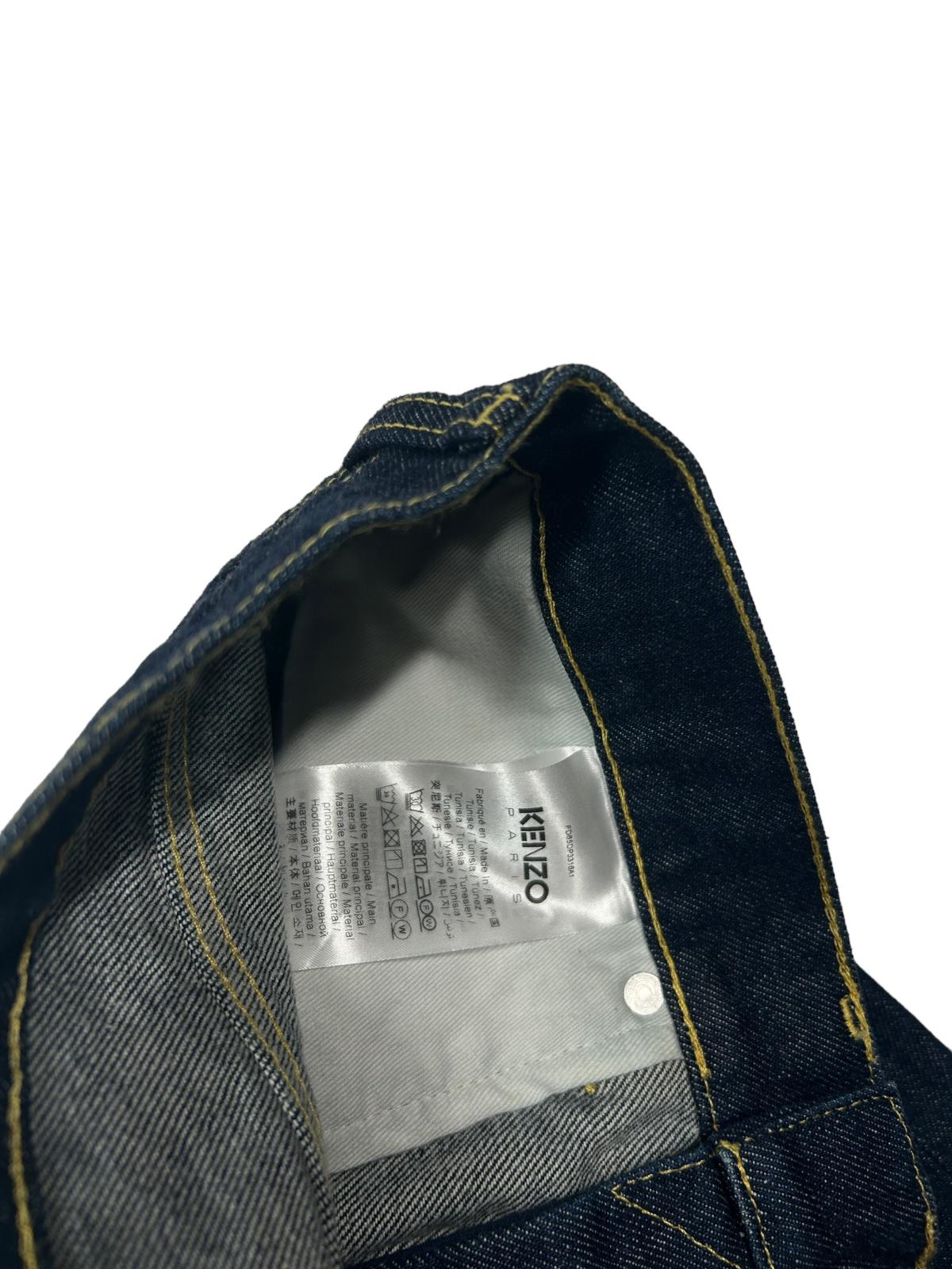 KENZO Denim Asagao Blue Straight Leg Jean Size 32 NEW RRP 330