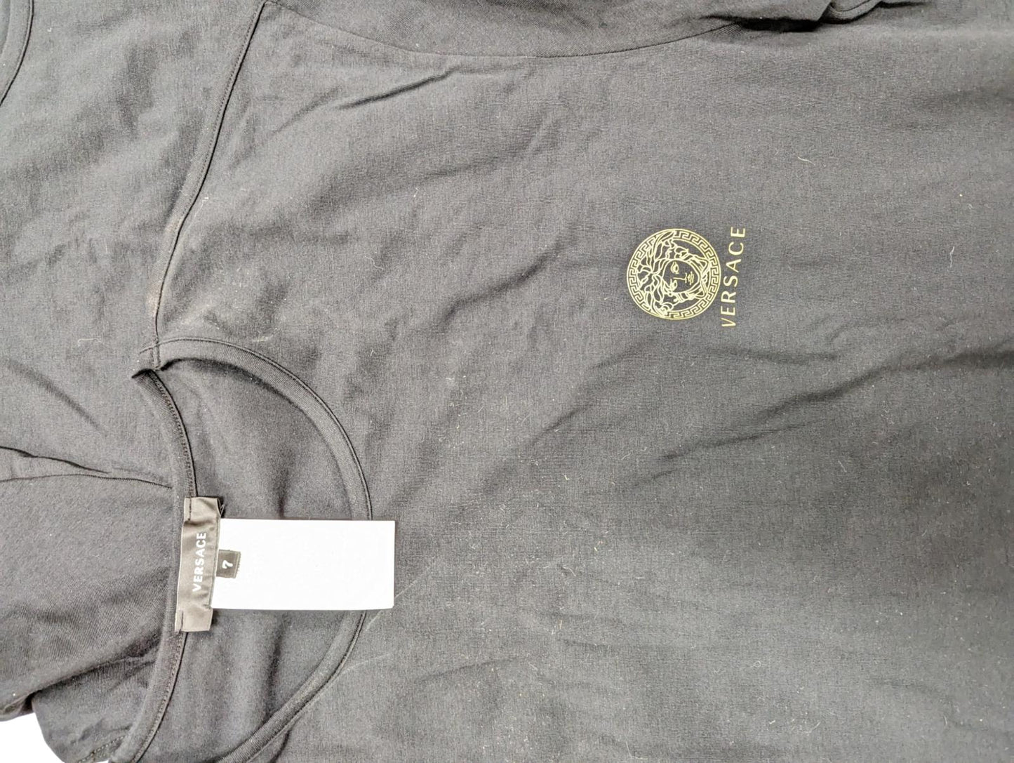 VERSACE Black T-Shirts Bi Pack Jersey Topeka Bi Stretch Cotton XXL NEW RRP 110