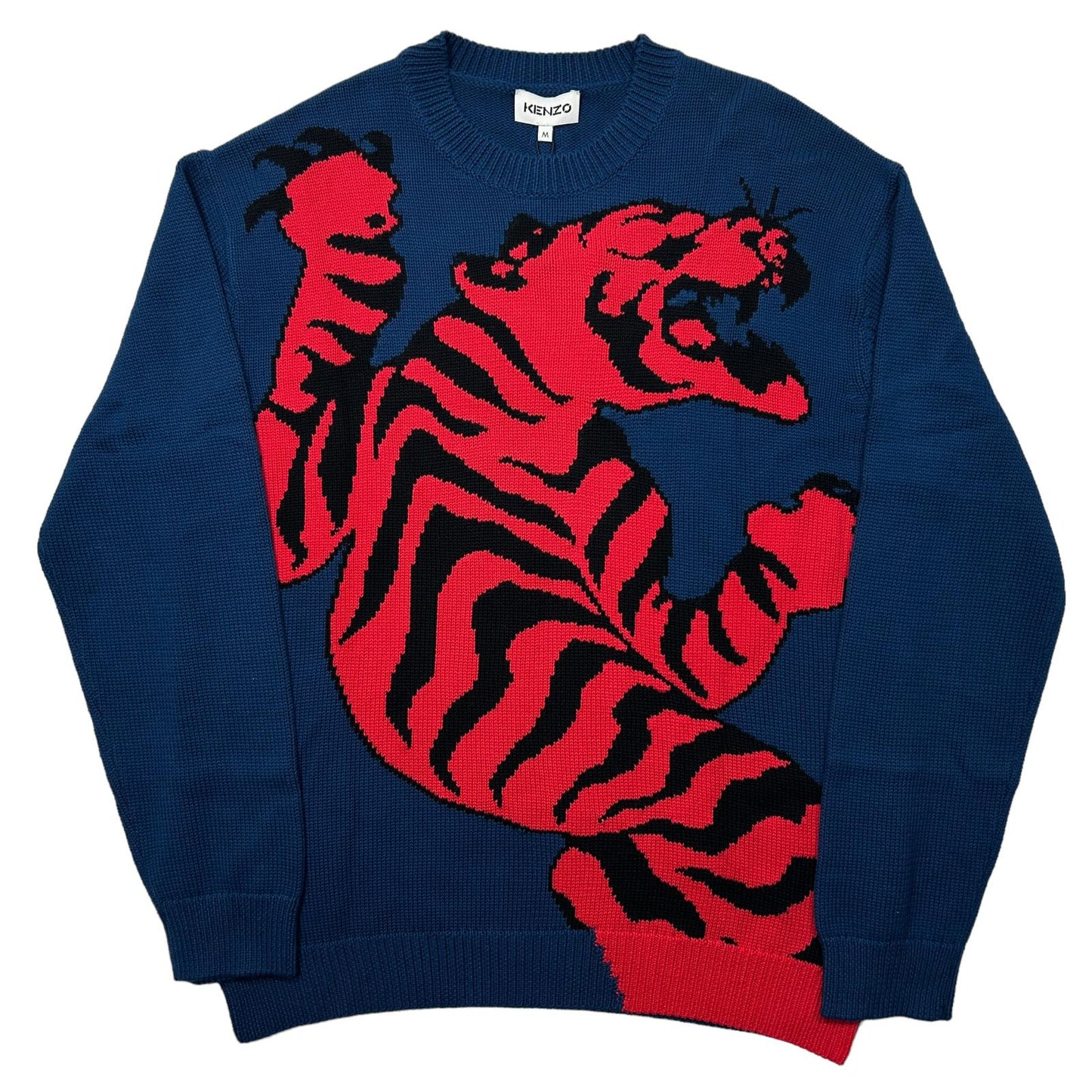 KENZO Climbing Tiger Blue Sweatshirt Medium NEW RRP 340