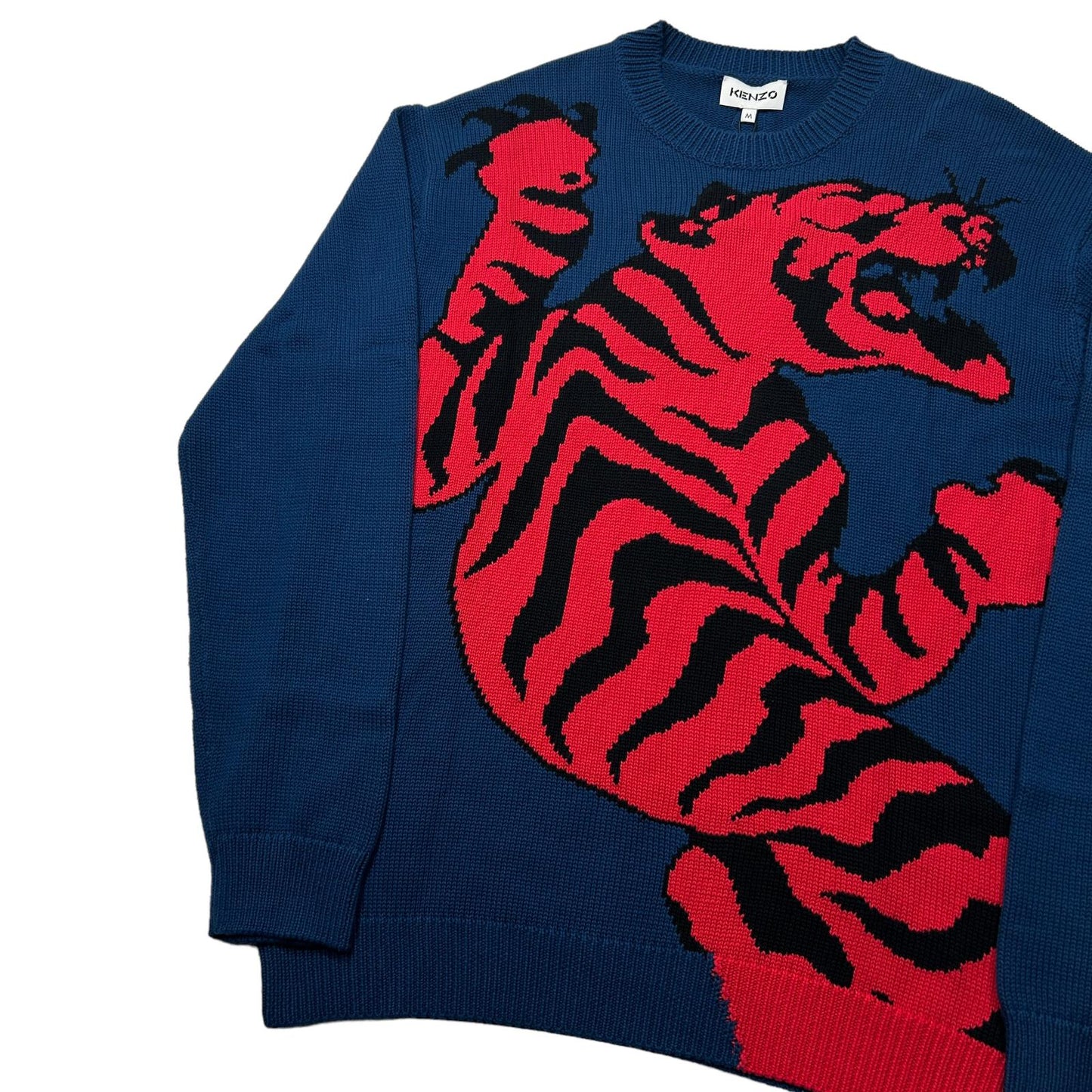 KENZO Climbing Tiger Blue Sweatshirt Medium NEW RRP 340