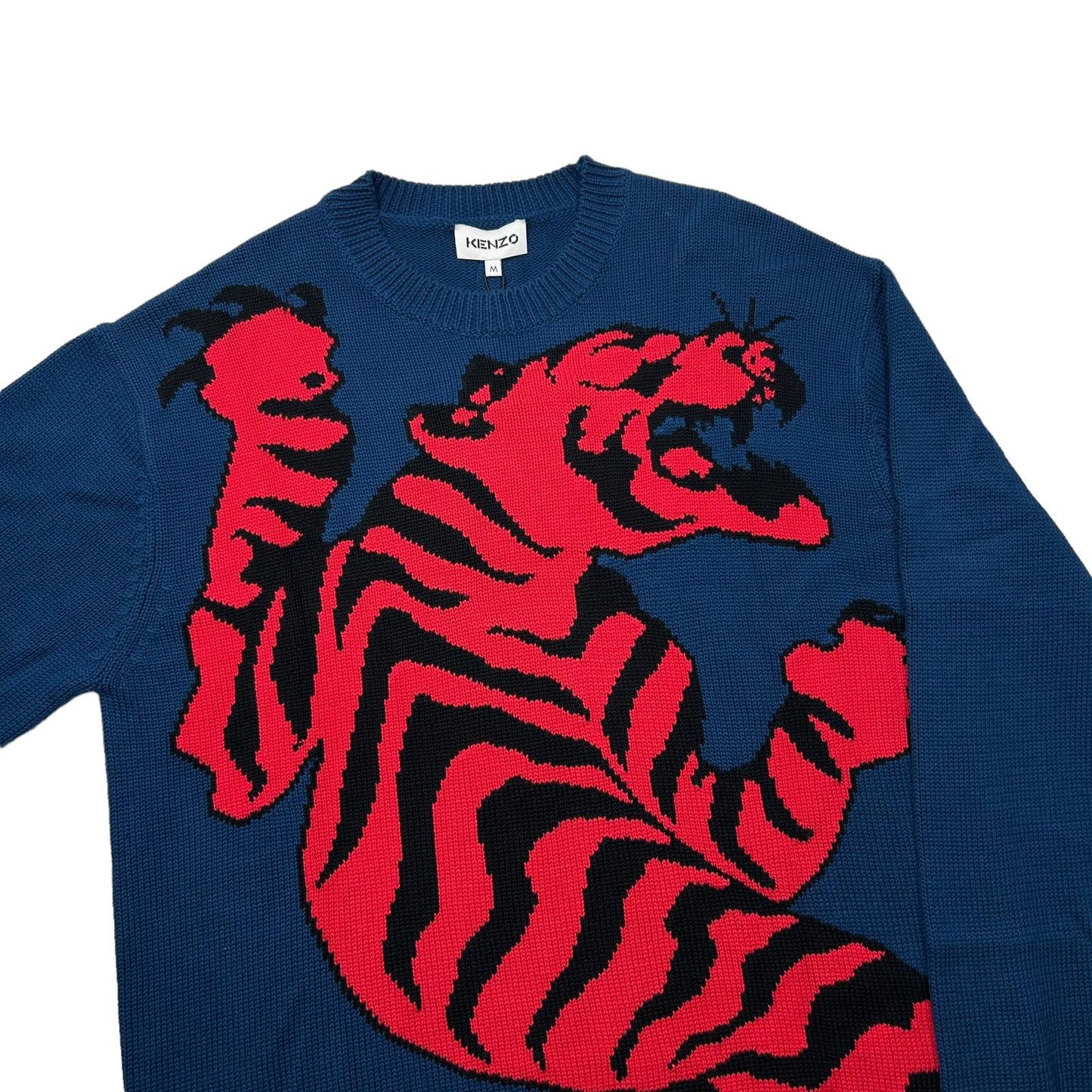KENZO Climbing Tiger Blue Sweatshirt Medium NEW RRP 340