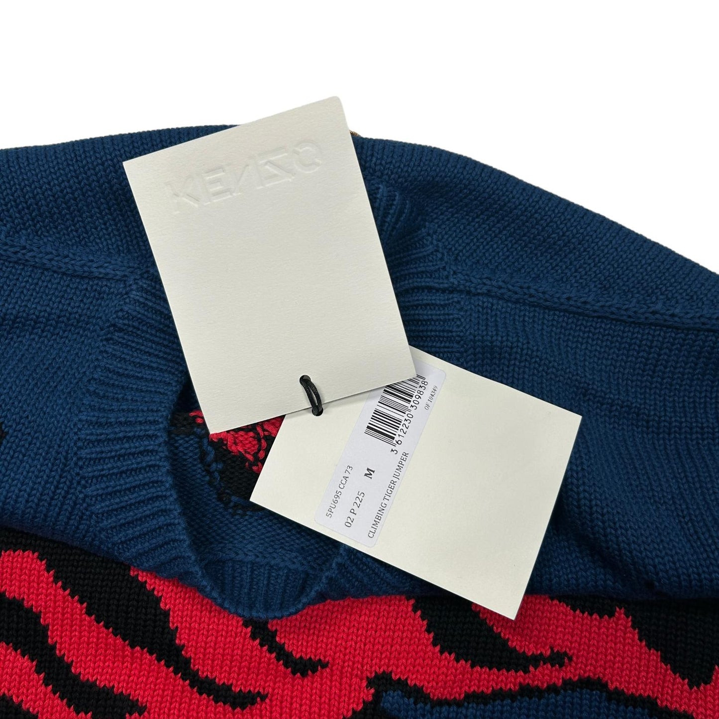 KENZO Climbing Tiger Blue Sweatshirt Medium NEW RRP 340