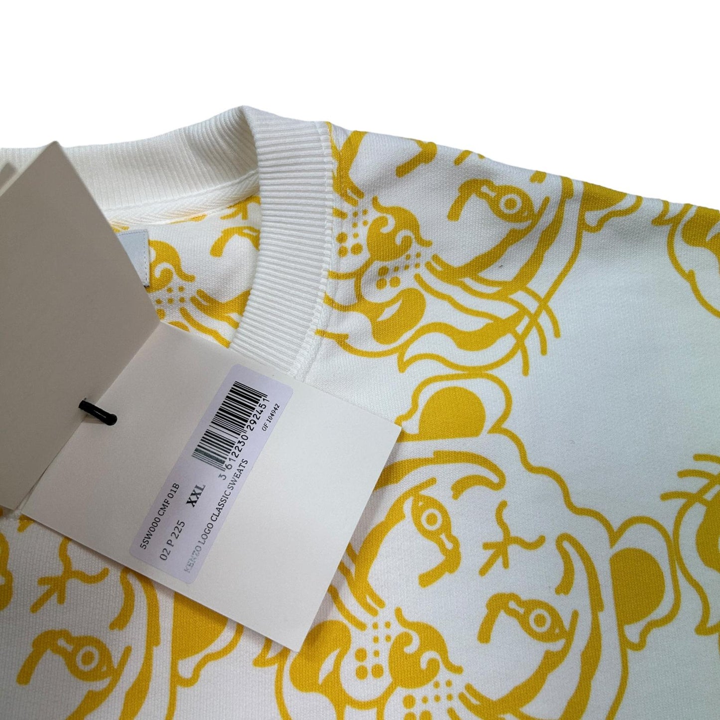 KENZO Classic Logo White Sweatshirt XXL NEW RRP 300