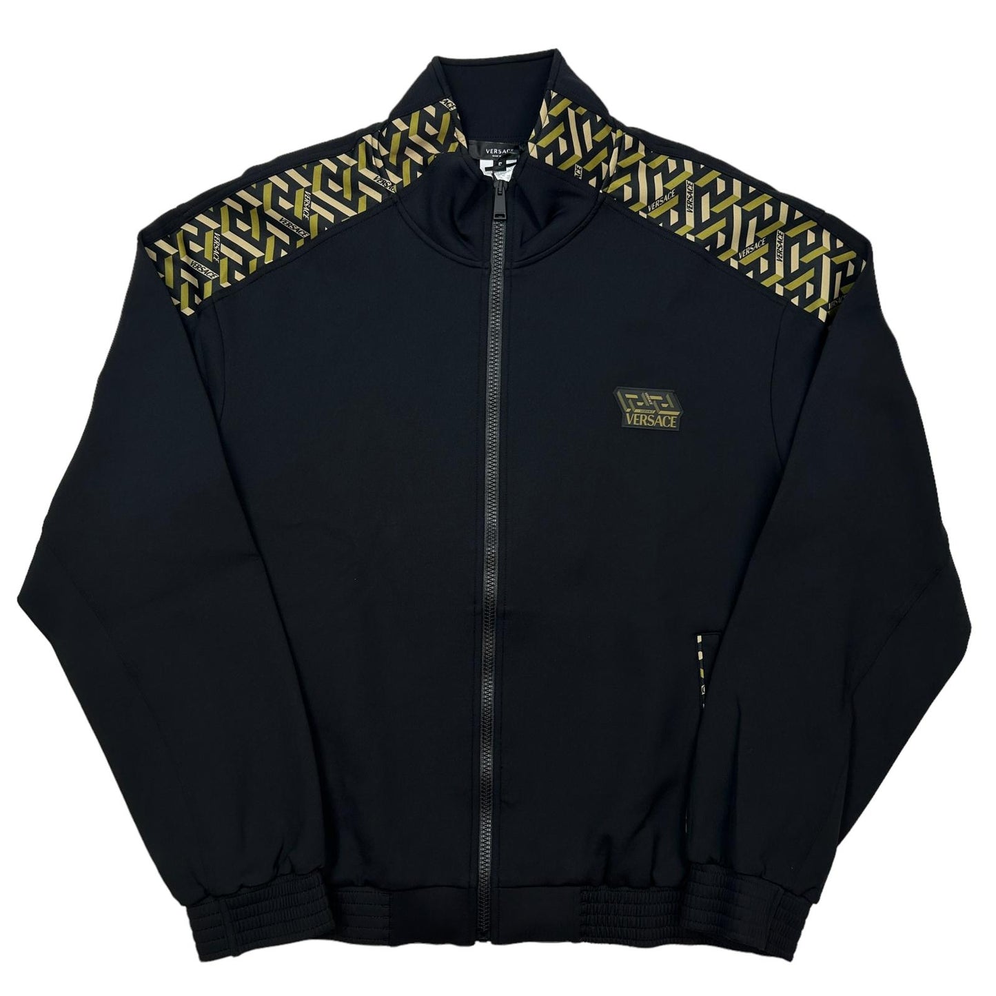VERSACE Arm Detail Black Track Jacket Size 5 NEW RRP 635