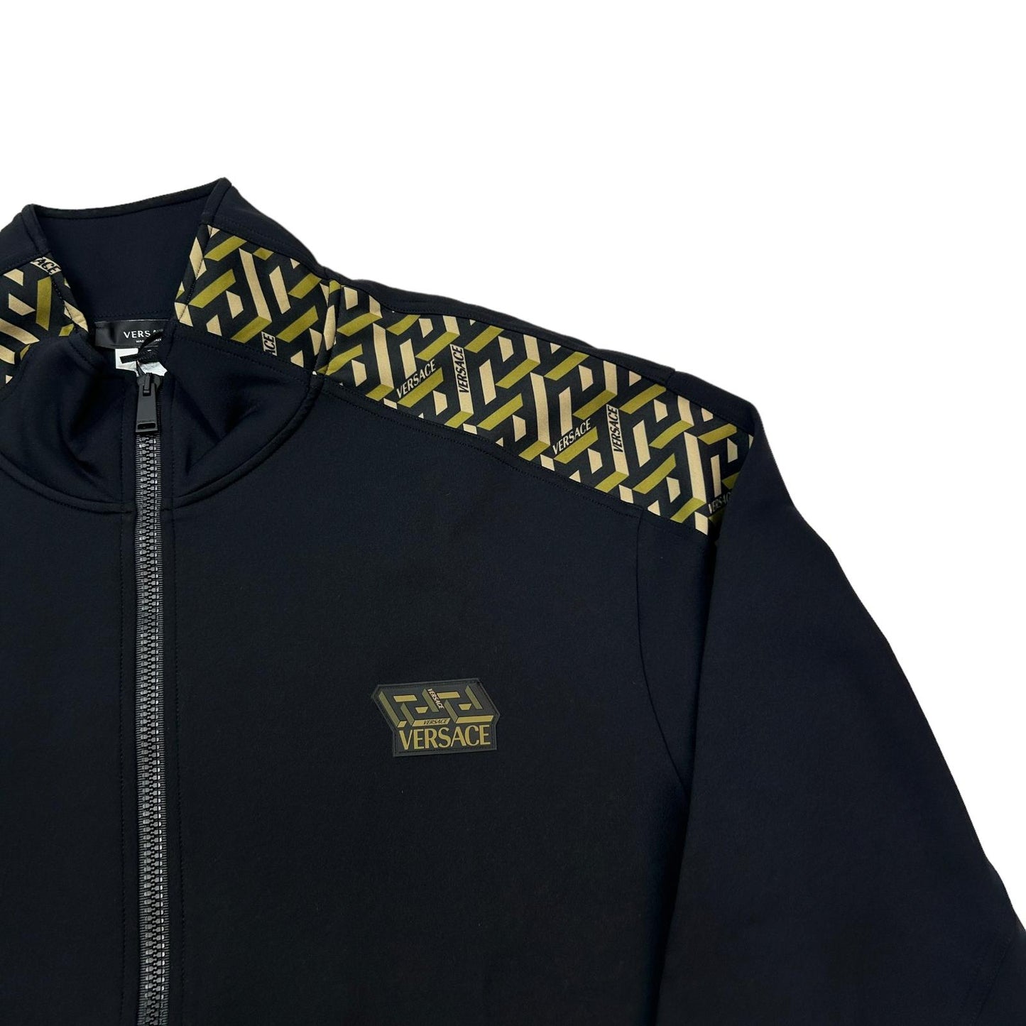 VERSACE Arm Detail Black Track Jacket Size 5 NEW RRP 635