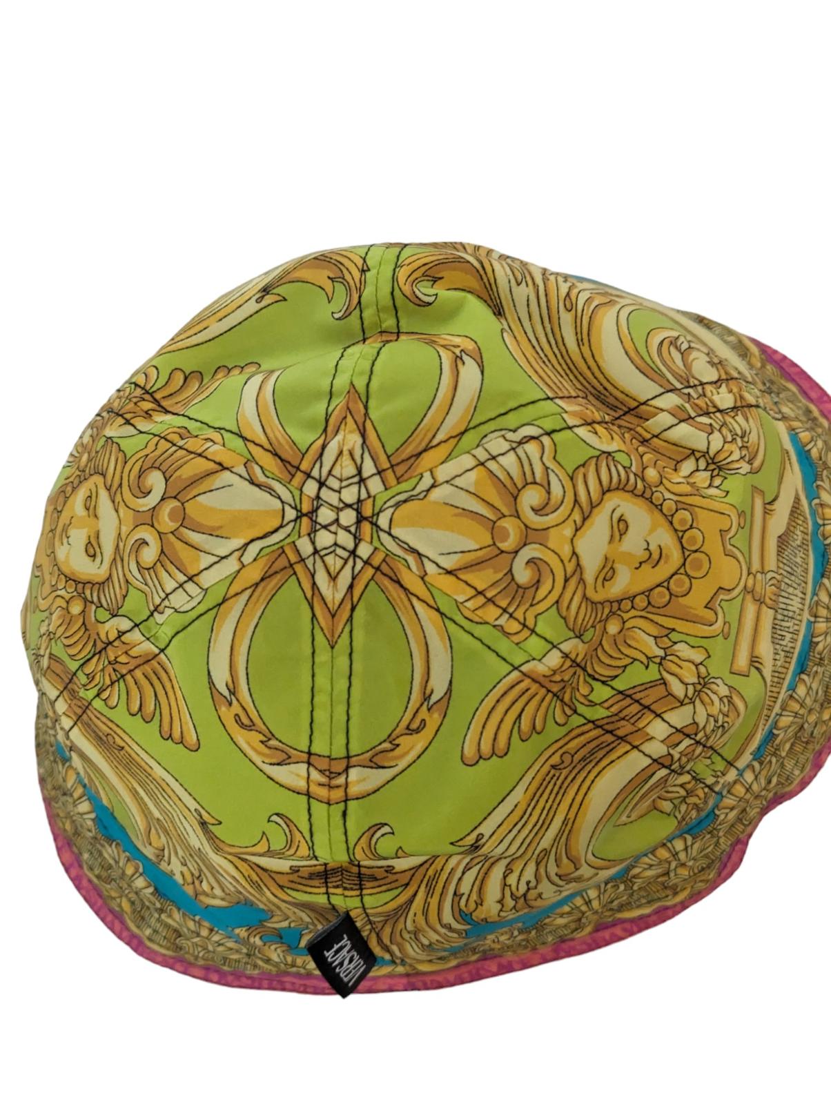 VERSACE Multicoloured Barocco Bucket Classic Cap Hat Size 59 NEW RRP 450