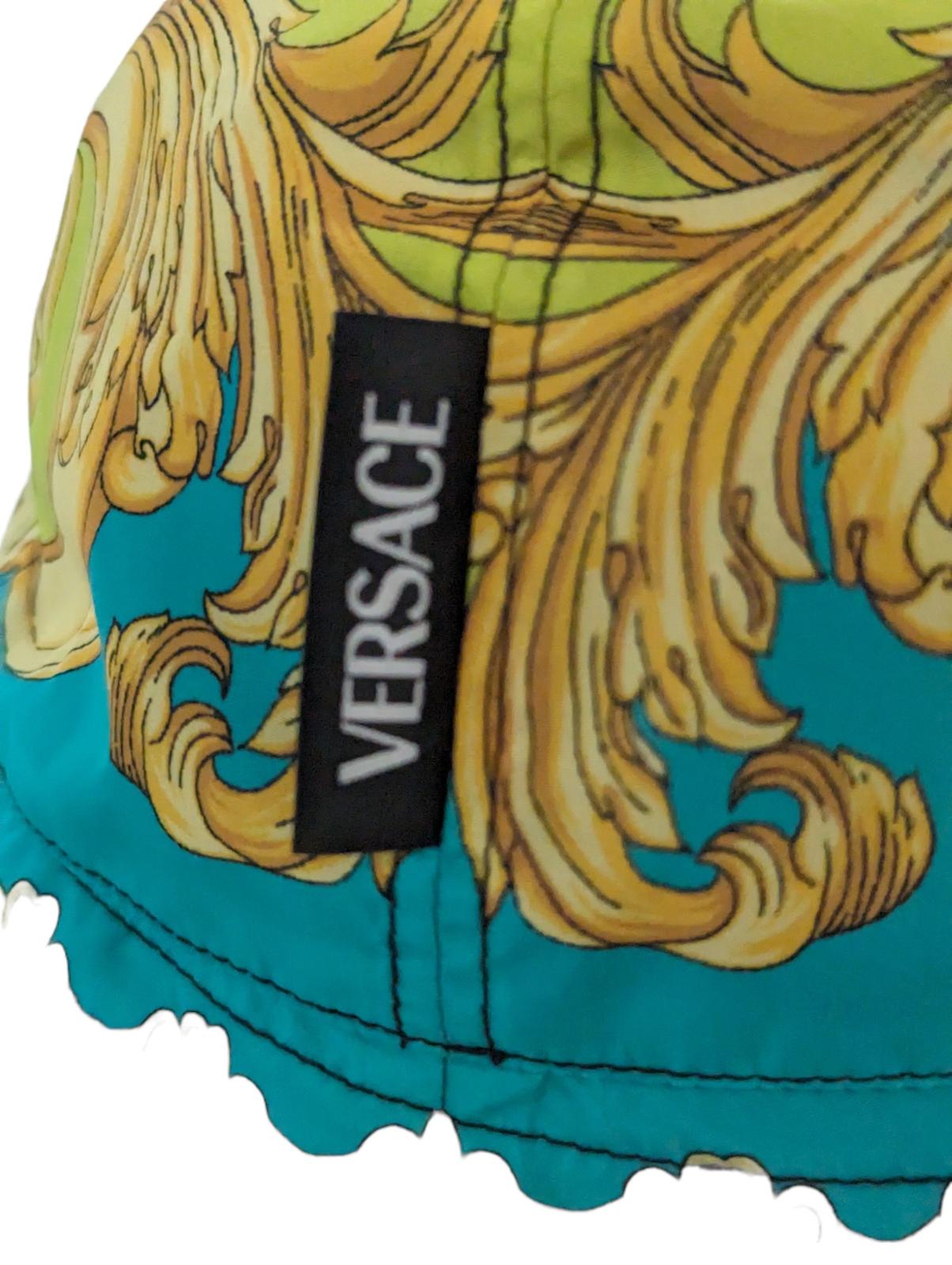 VERSACE Multicoloured Barocco Bucket Classic Cap Hat Size 59 NEW RRP 450