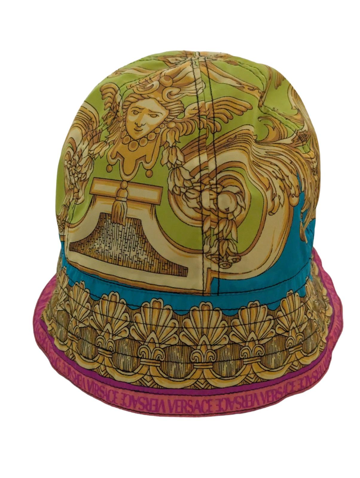 VERSACE Multicoloured Barocco Bucket Classic Cap Hat Size 59 NEW RRP 450