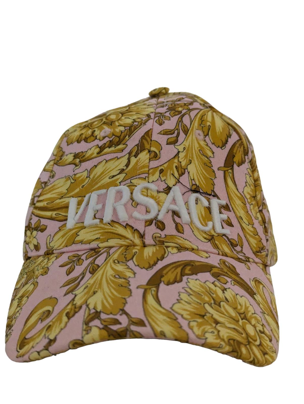 VERSACE Pink Caps Barocco Classic Hat Size 59 NEW RRP 370