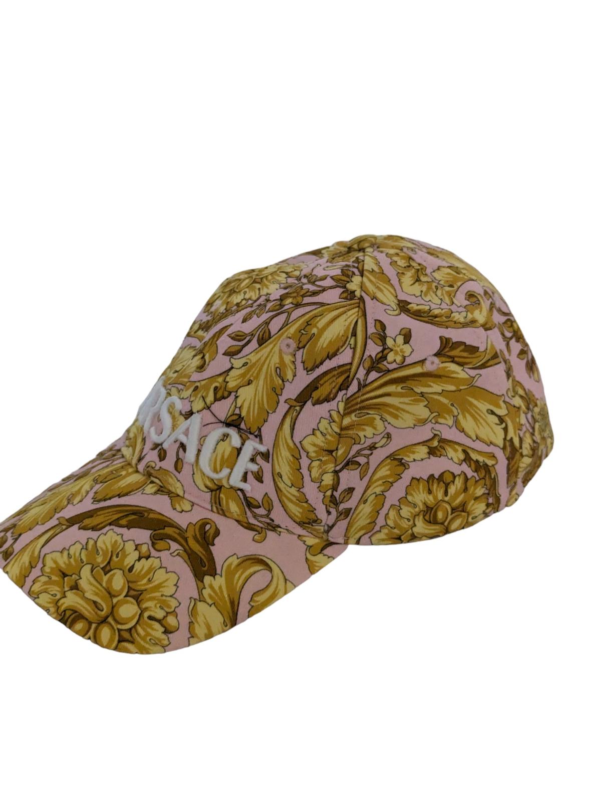 VERSACE Pink Caps Barocco Classic Hat Size 59 NEW RRP 370