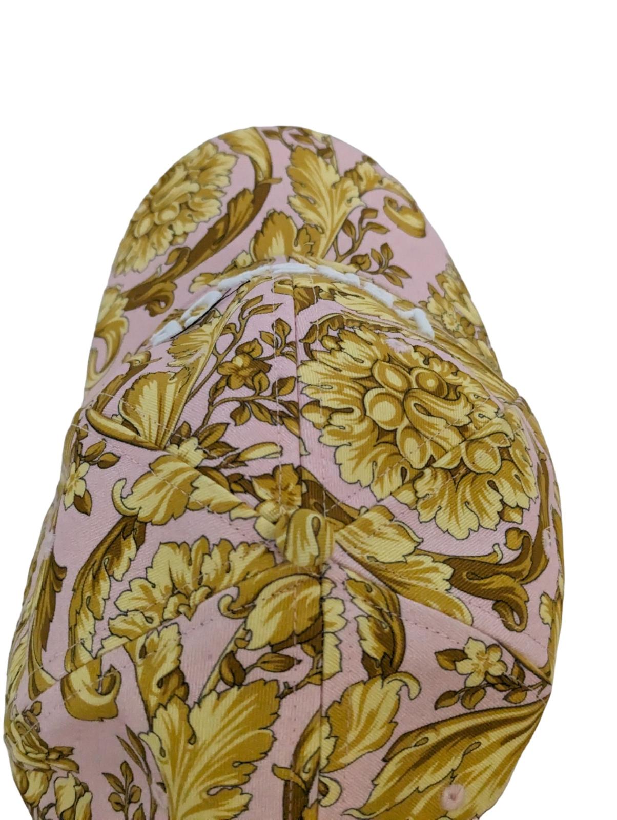 VERSACE Pink Caps Barocco Classic Hat Size 59 NEW RRP 370