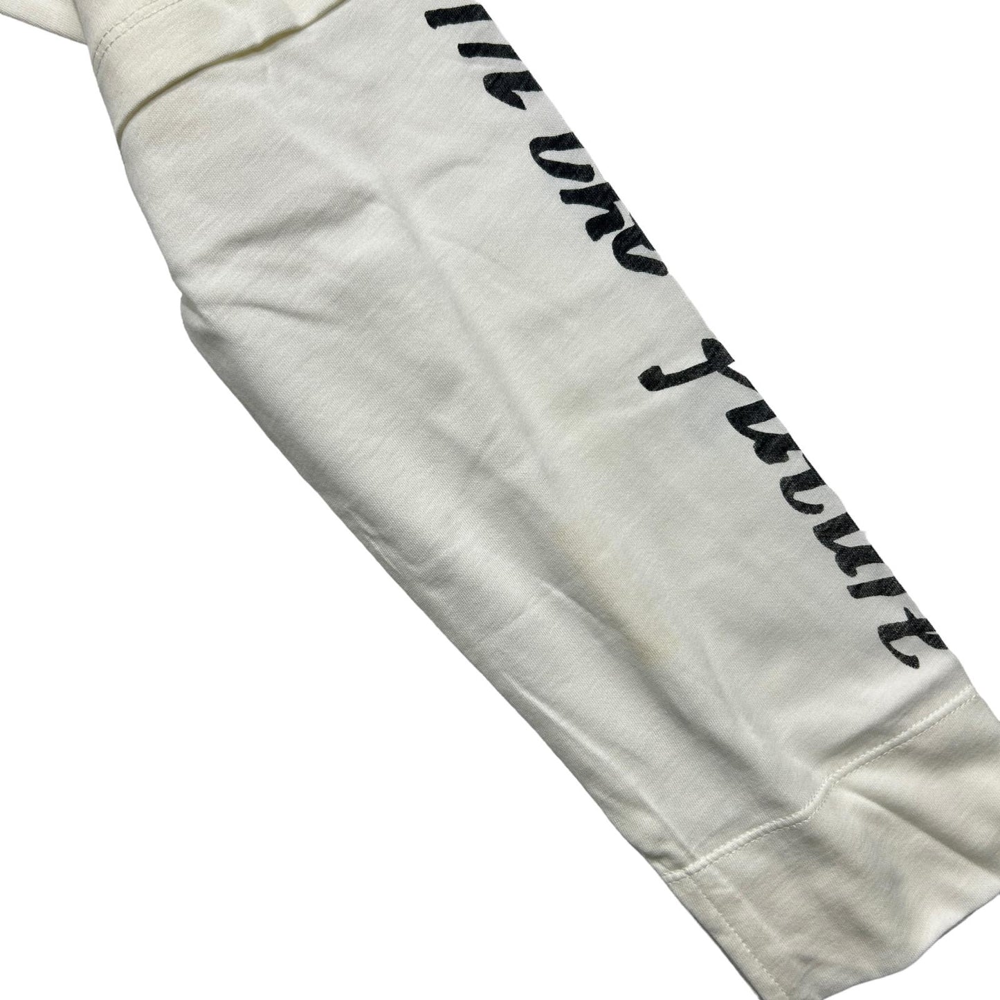 GANNI LS Cotton Logo Jersey White T-Shirt Large NEW RRP 115