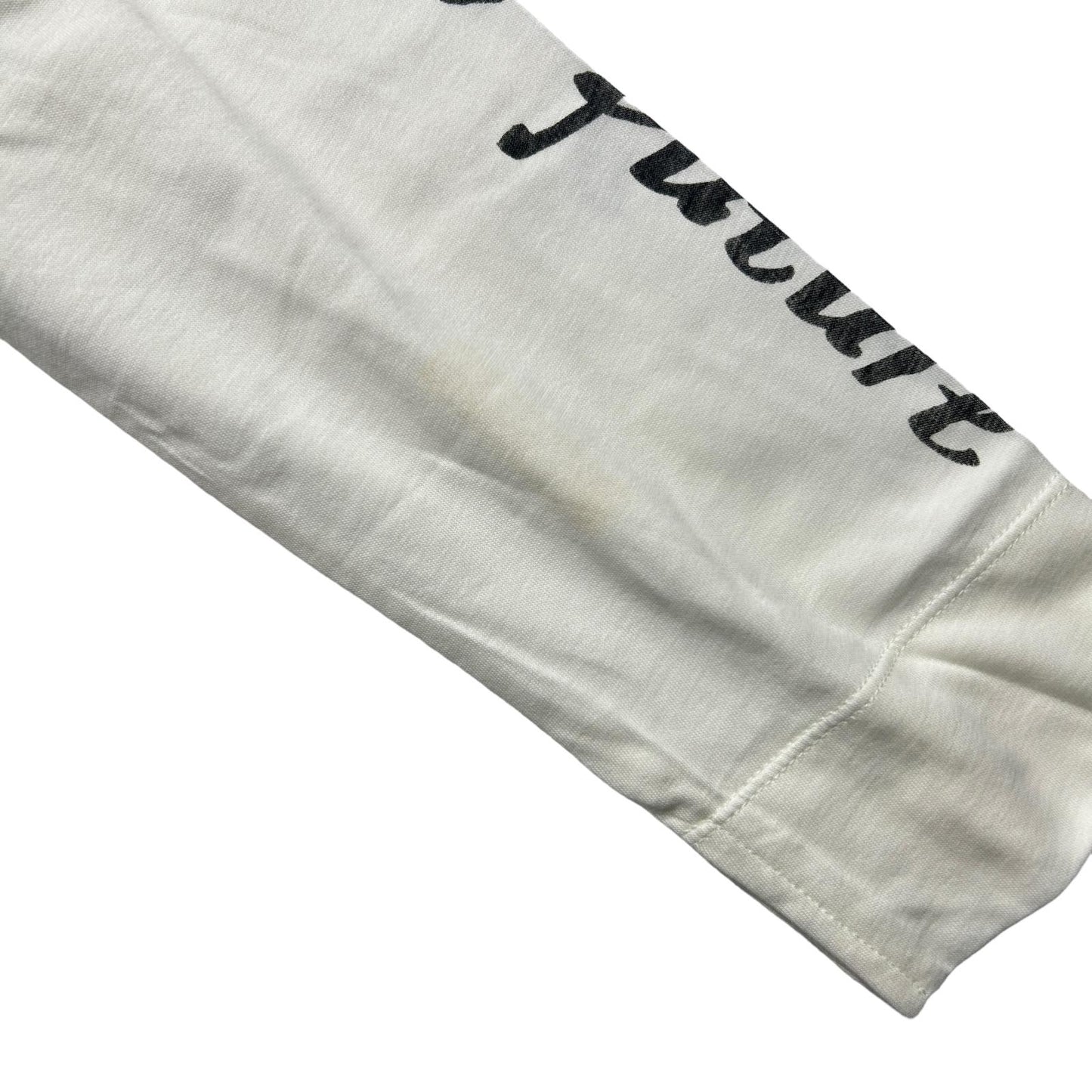GANNI LS Cotton Logo Jersey White T-Shirt Large NEW RRP 115