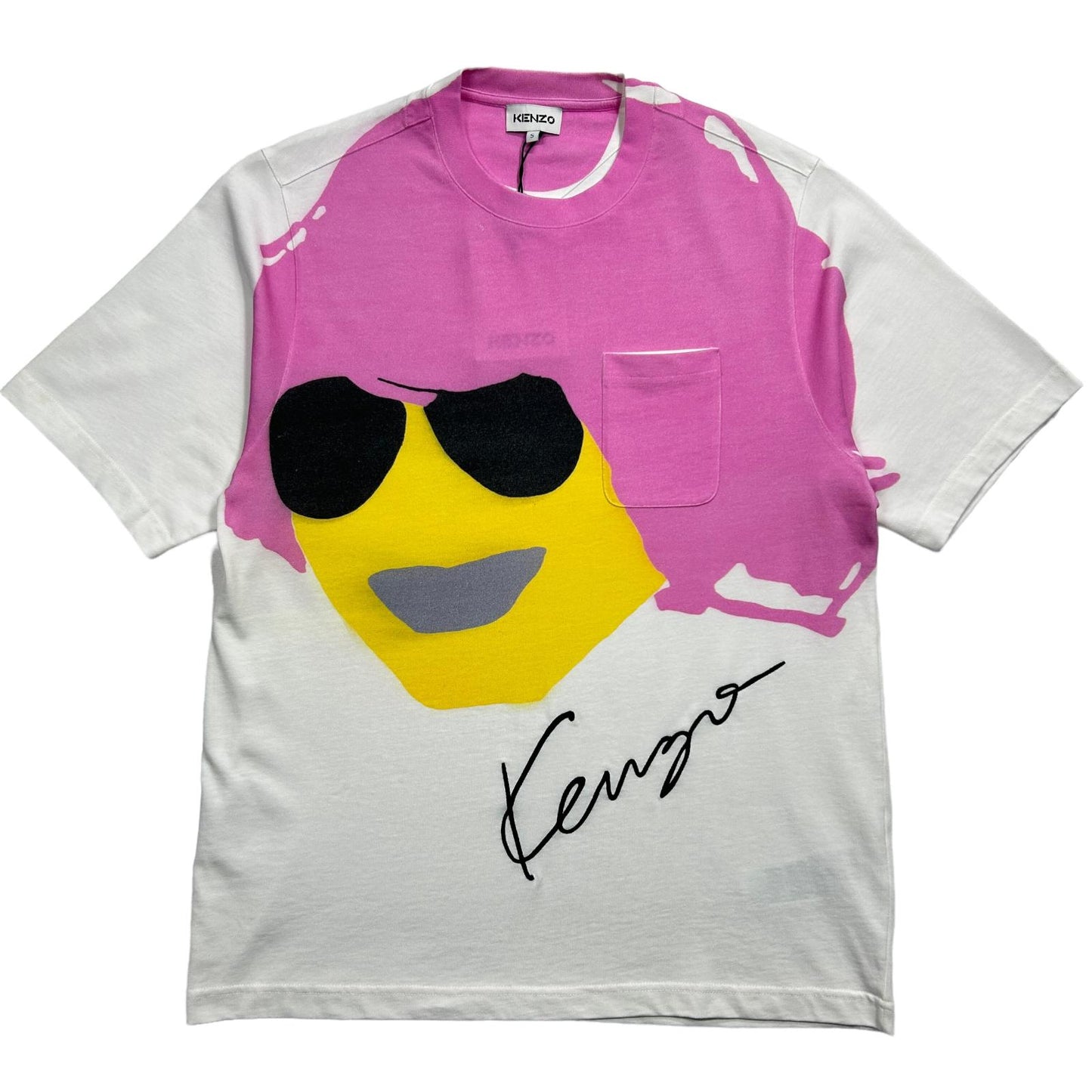 KENZO White T-Shirt Graphic Small NEW RRP 180