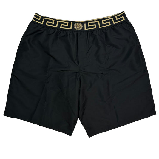 VERSACE Long Black Swim Shorts Size 6 XL NEW RRP 275