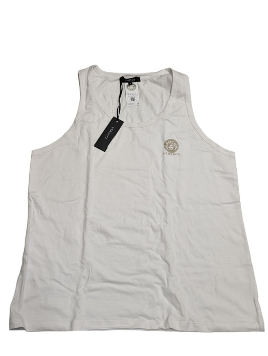 VERSACE White Vests VERS UNDERWEAR CHST EMB VEST WHT Size XXL NEW RRP 60