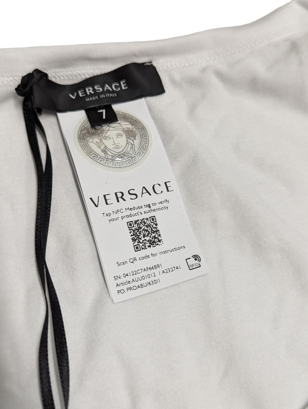 VERSACE White Vests VERS UNDERWEAR CHST EMB VEST WHT Size XXL NEW RRP 60