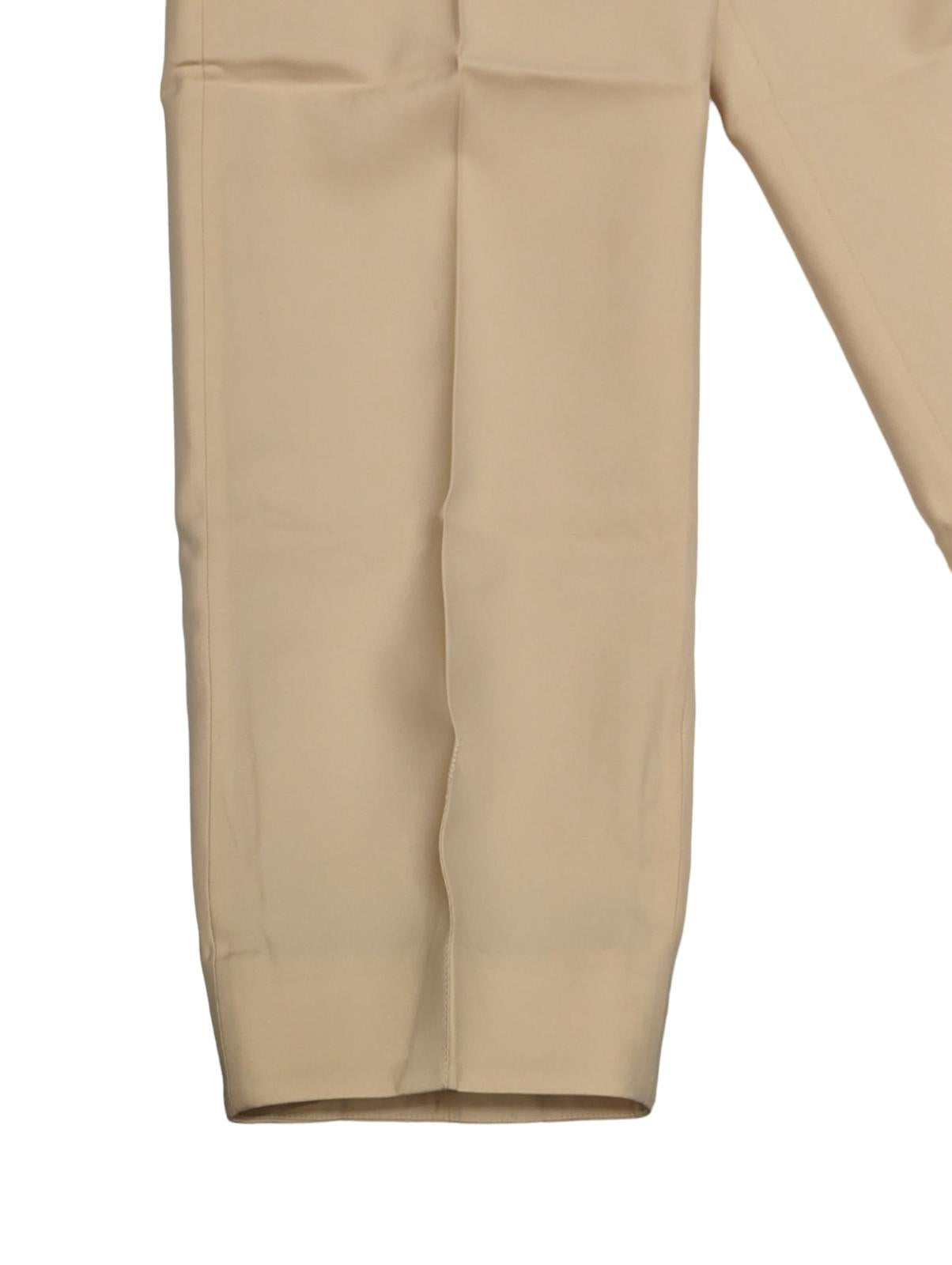 JIL SANDER Beige Slim Leg Trousers Formal Oversized Size UK 8 NEW RRP 800