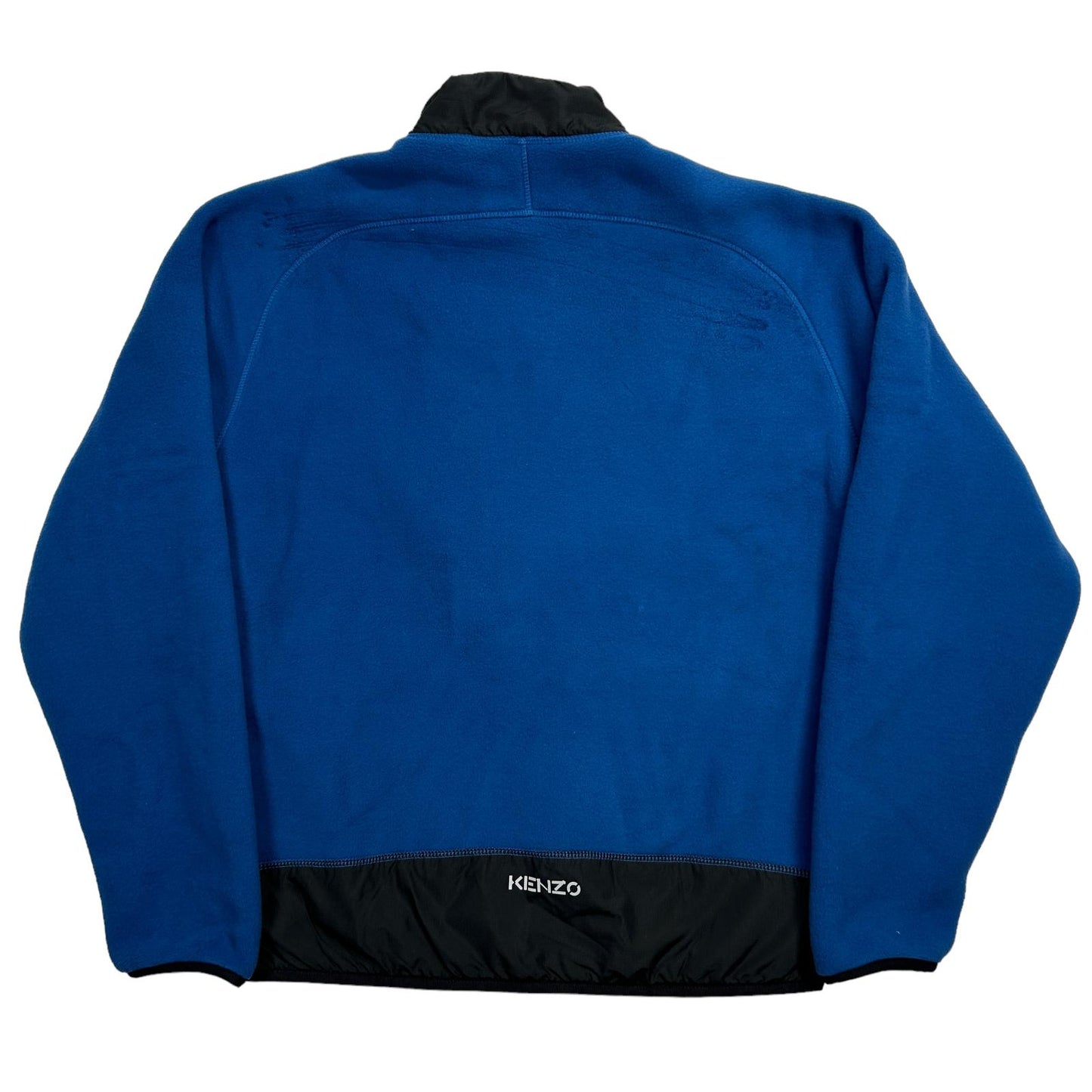 KENZO Polar Fleece Zip Up Fleece Jacket Blue Size S NEW RRP 385