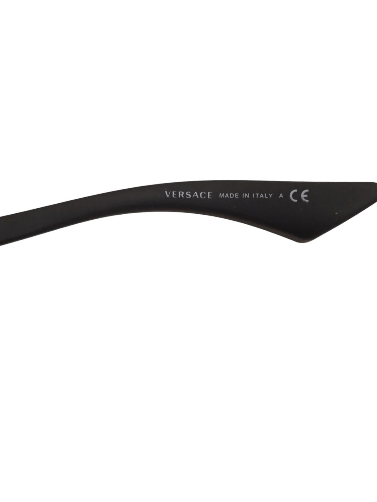 VERSACE Ladies VE2241 Light Grey Mirror Silver Rimless Sunglasses OS NEW RRP255