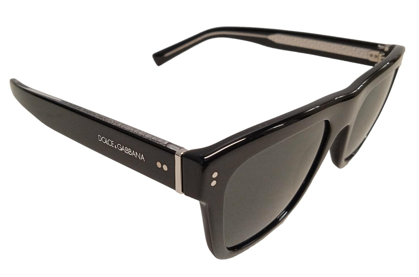 DOLCE & GABBANA Men's DG4420 Black Acetate Sunglasses 52-20-145 NEW RRP265