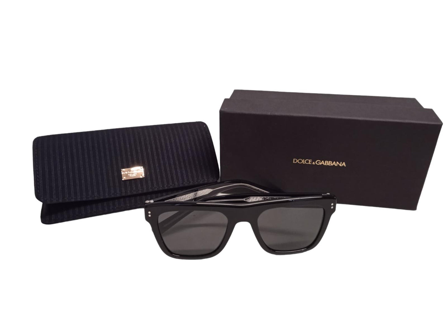 DOLCE & GABBANA Men's DG4420 Black Acetate Sunglasses 52-20-145 NEW RRP265