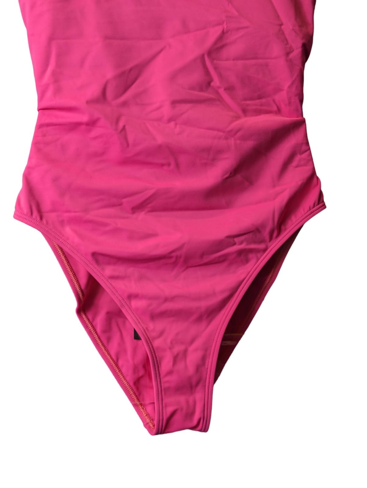 VERSACE Greca Swimsuit Wide Strap Swimming Costume Pink M NEW RRP 225