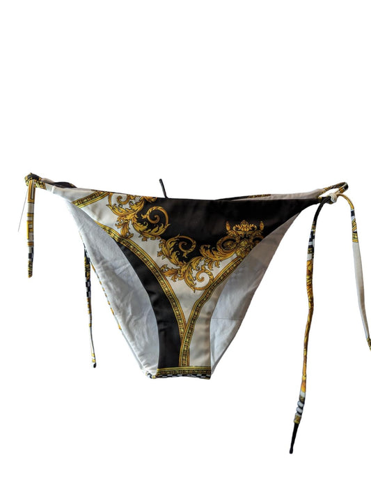 VERSACE La Coupe Des Dieus Bikini Bottoms Tie Side White (3) L NEW RRP 265