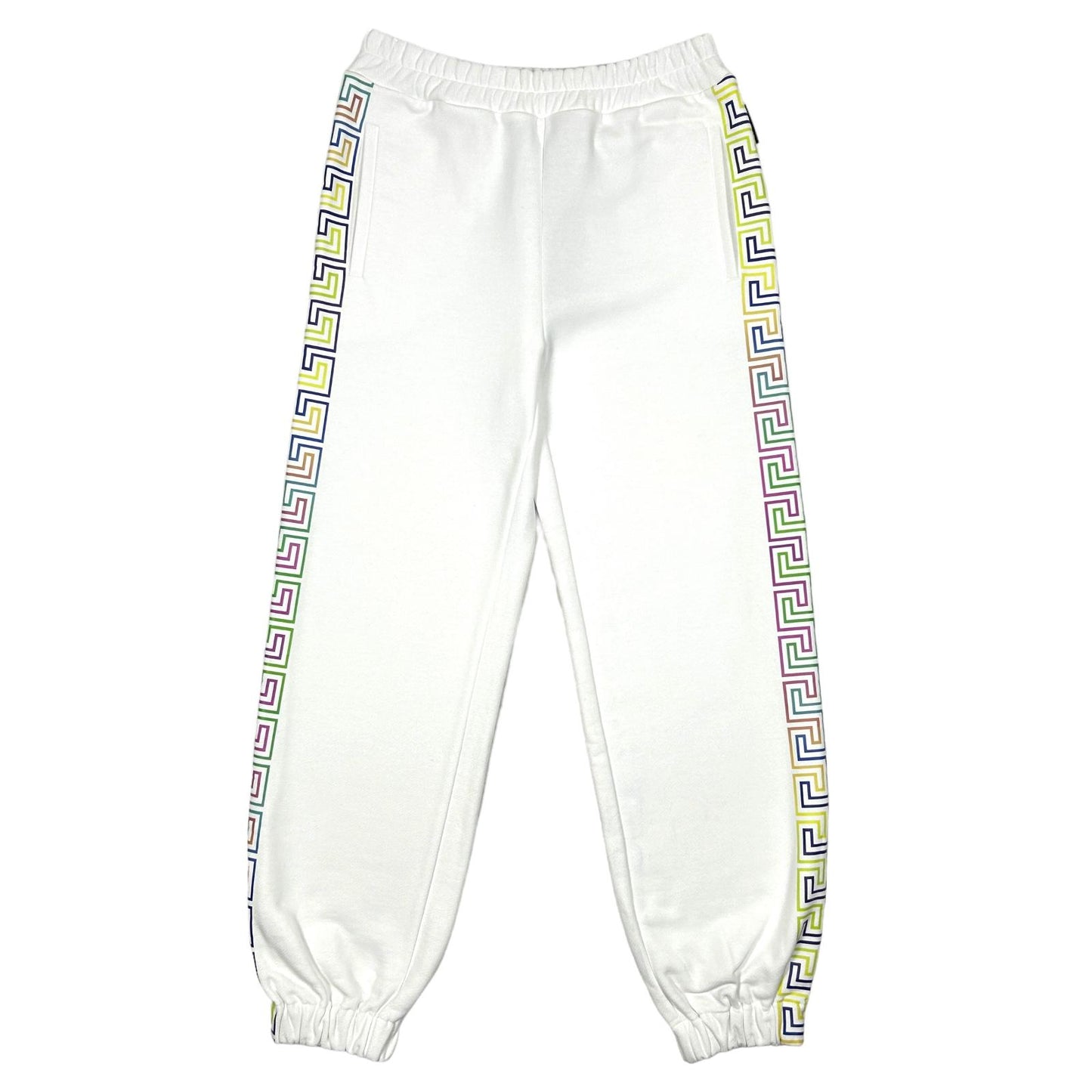 VERSACE White Rainbow Logo Sweat Pants Size 40 NEW RRP 540