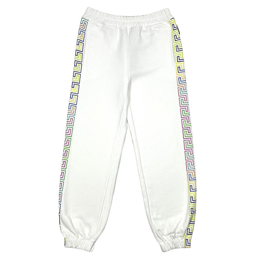 VERSACE White Rainbow Logo Sweat Pants Size 40 NEW RRP 540