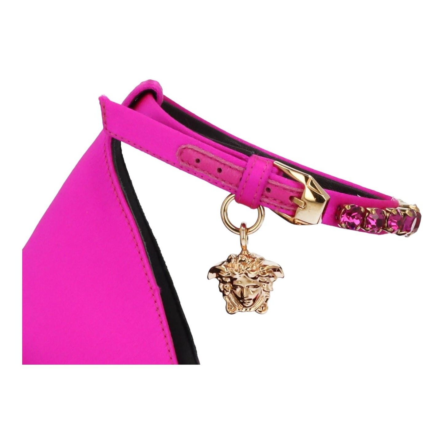 VERSACE Aevitas Platform Shoes Medusa Charm Pink Satin EU39 UK6 NEW RRP1100