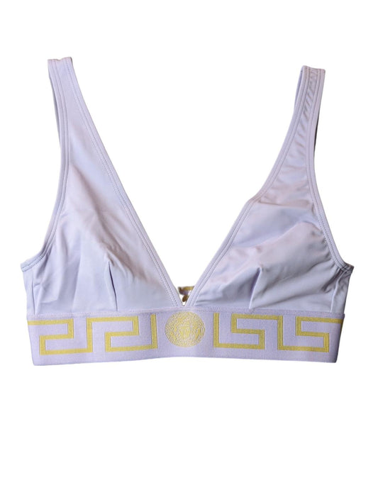 VERSACE Purple Bikini Tops Bralette Baroque Medusa Print Size XS NEW RRP 150