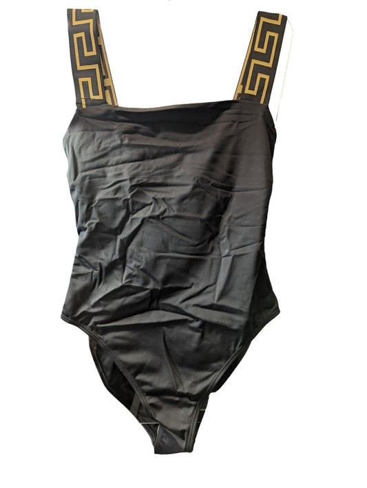 VERSACE Swimming Costumes Bikini Black Jacquard Greca Pattern XL NEW RRP 235