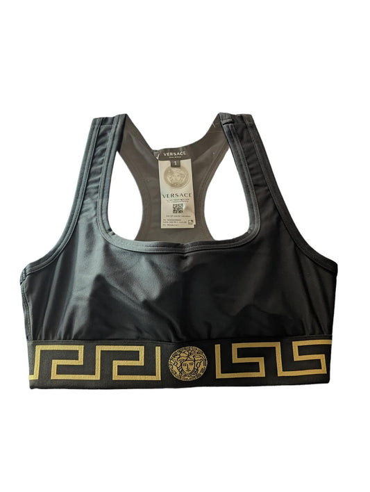 VERSACE Sports Bra Bra Black Performance Gym Sport Bra Top XS NEW RRP 145