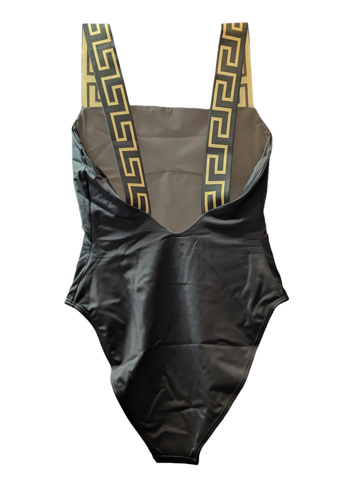 VERSACE Swimming Costumes Bikini Black One Piece Iconic L NEW RRP 355
