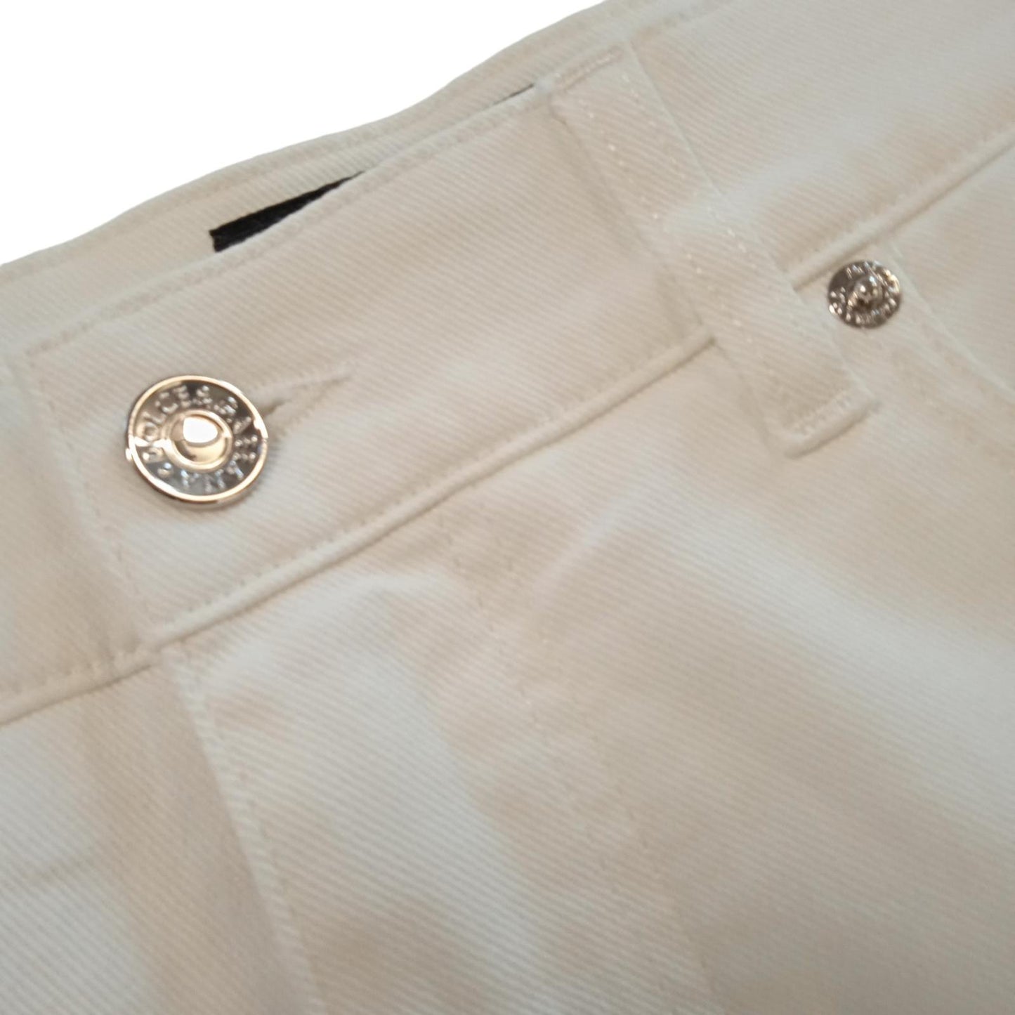 DOLCE & GABBANA Slim Fit Jeans White Denim w Plaque Men's W32 L30 NEW RRP 475