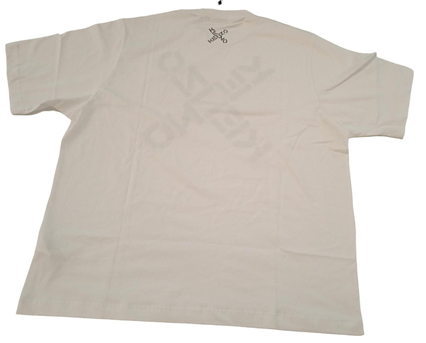 KENZO Sport Oversized T-Shirt X Logo Cotton Short Sleeve White L NEW RRP110