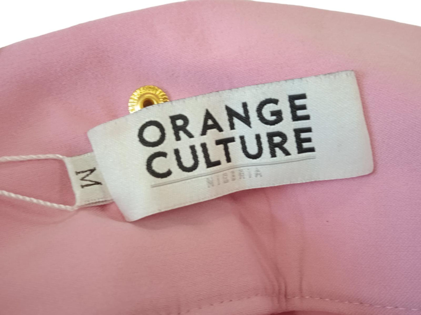 ORANGE CULTURE Men's Pink Crepe Money Flare Wide Trousers Size M RRP130 NEW