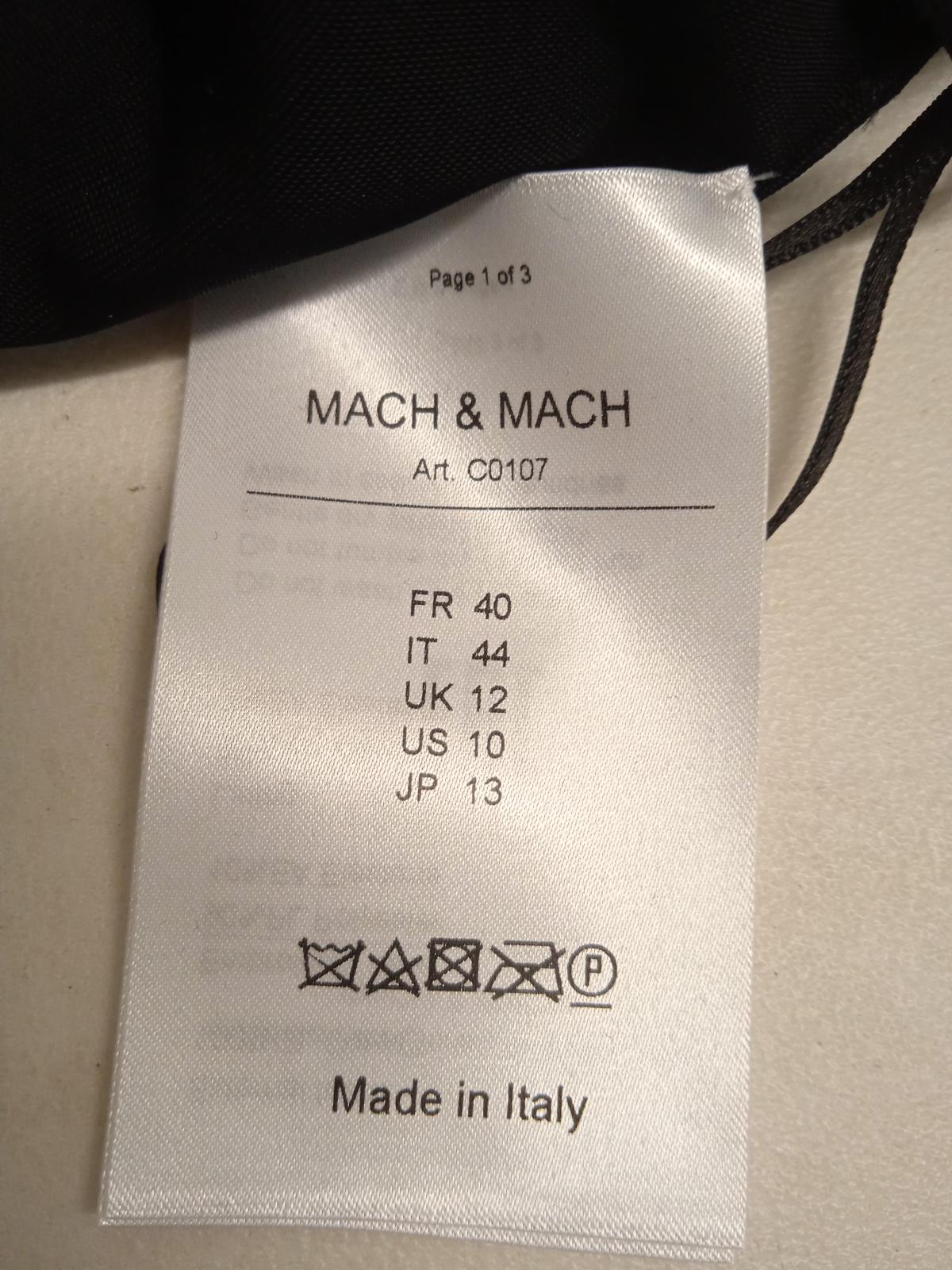 MACH & MACH Crystal Mesh Crop Top w Bow Square Neck Silver FR40 UK12 NEW RRP685