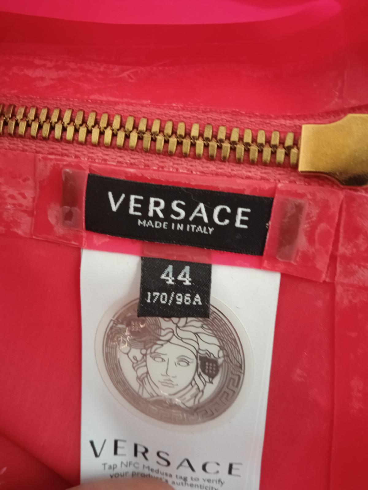 VERSACE Ladies Pink Latex Medusa Sweetheart Mini Dress IT44 UK12 RRP1950 NEW