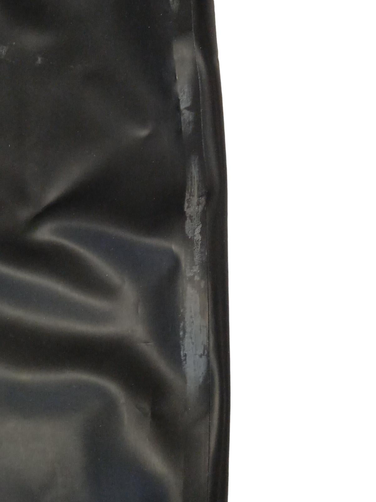 VERSACE Ladies Latex Black Knee Length Hip Strap Skirt Size IT38 UK6 RRP1580 NEW