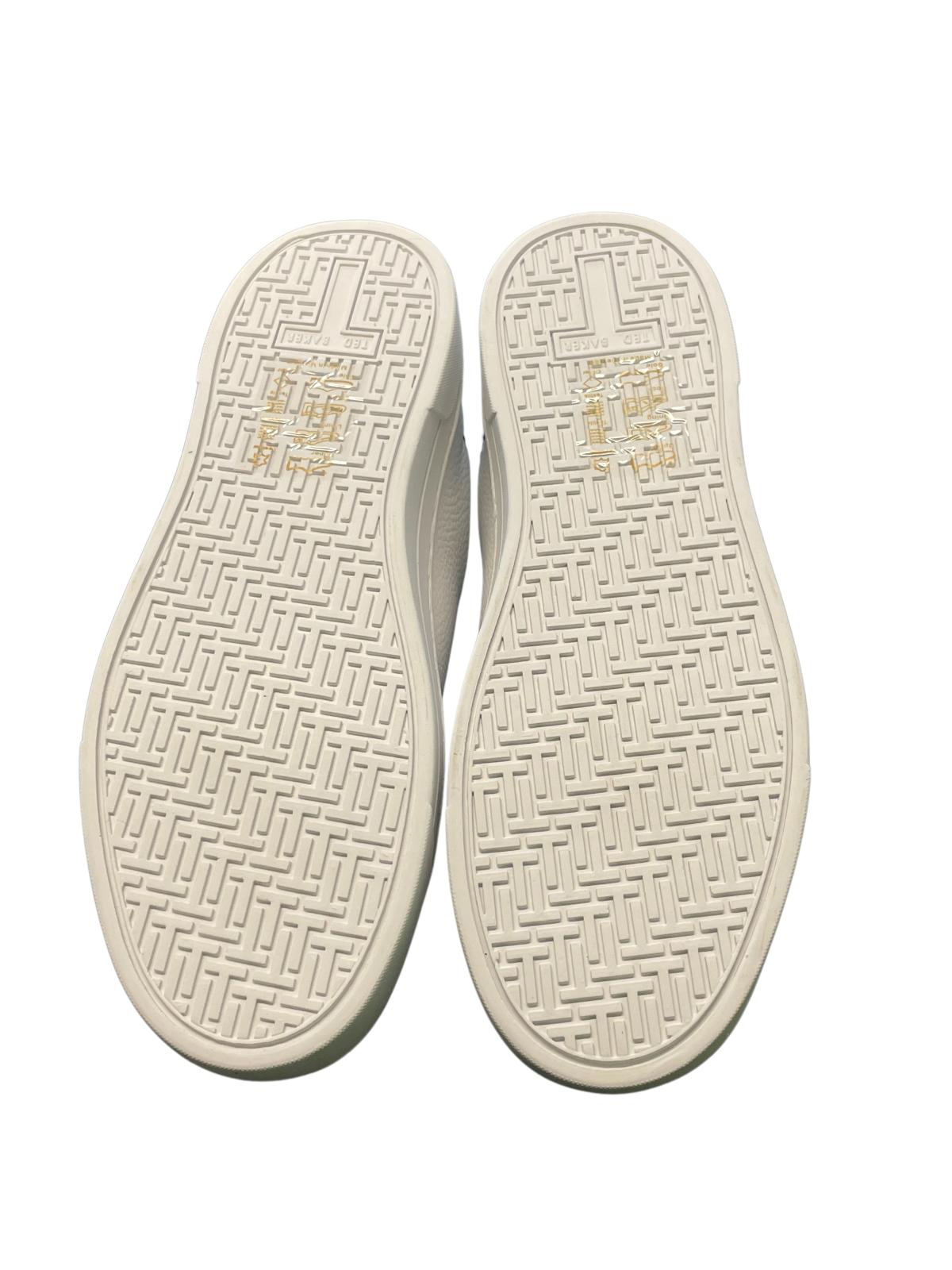 TED BAKER Kimmii Low Top Leather Trainers White/Black EU36 UK3 RRP 110 NEW