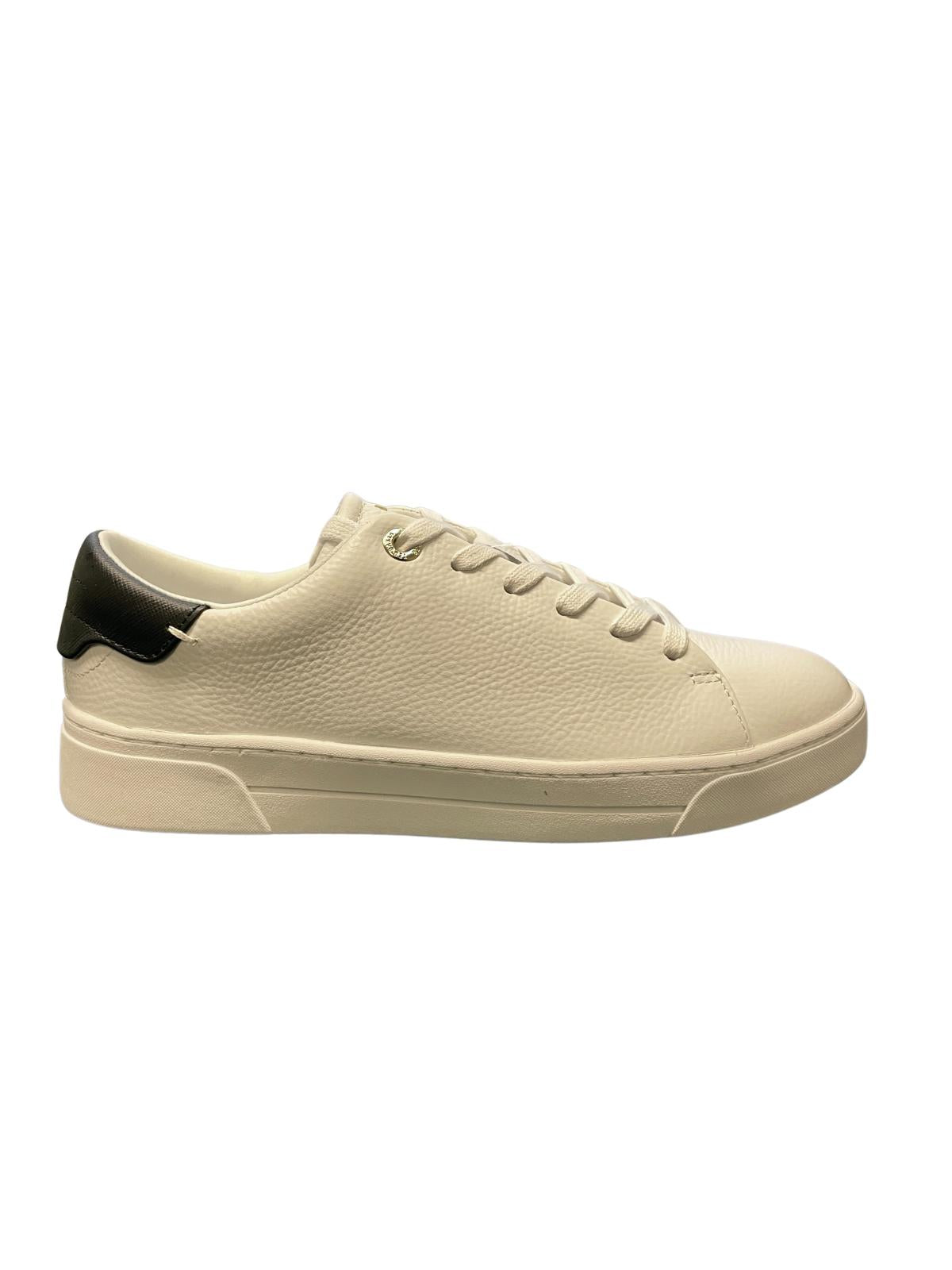 TED BAKER Kimmii Low Top Leather Trainers White Size EU37 UK4 RRP 110 NEW