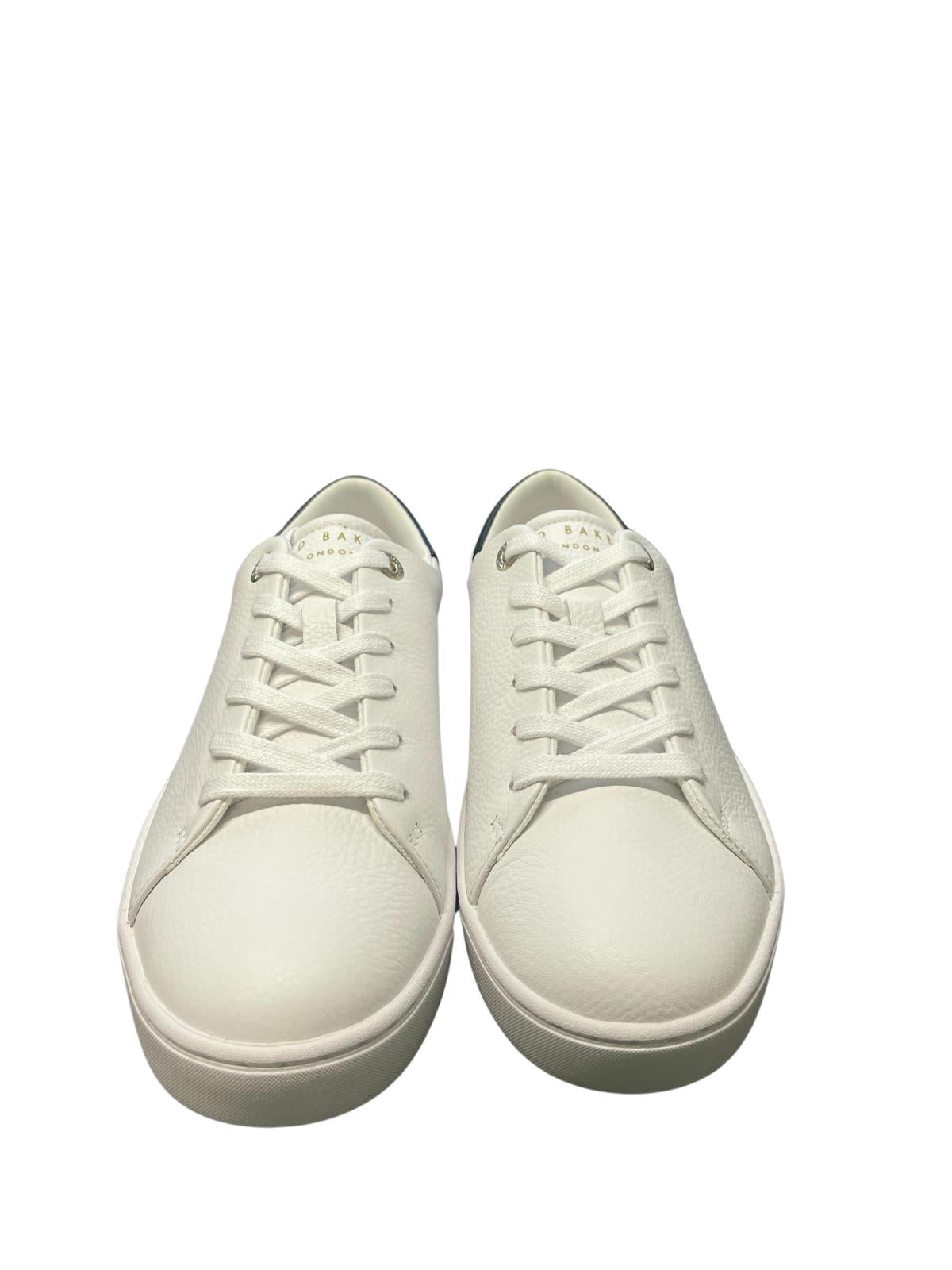 TED BAKER Kimmii Low Top Leather Trainers White Size EU37 UK4 RRP 110 NEW